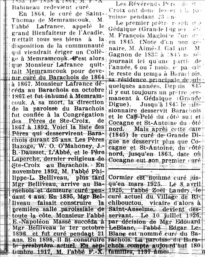 Paroisse du Barachois