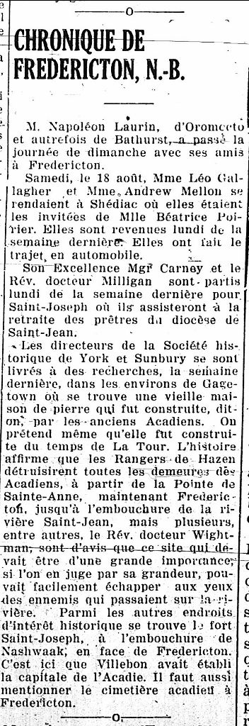 Chronicle of Fredericton, N.B.