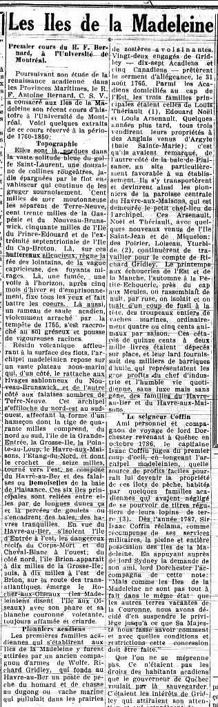 The Magdalen Islands