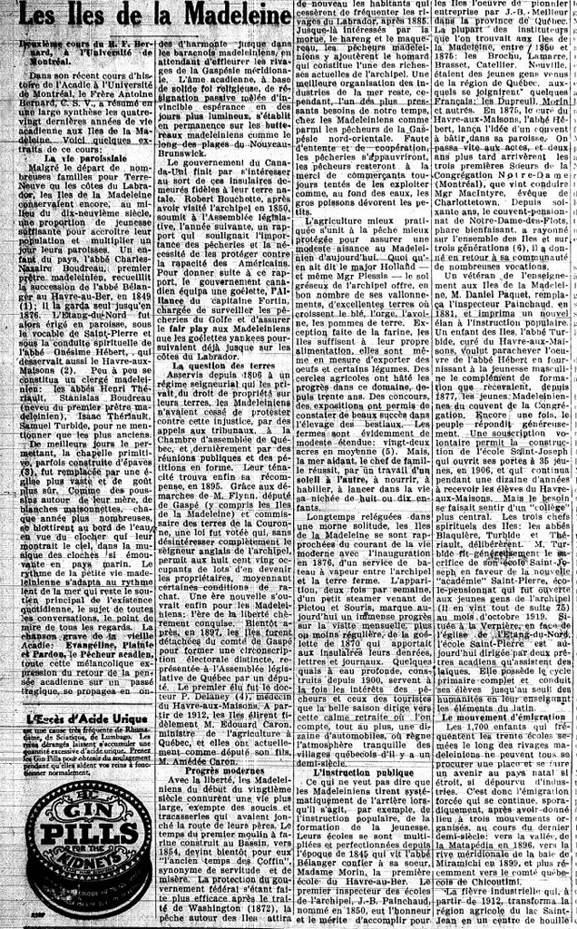 The Magdalen Islands (continuation)