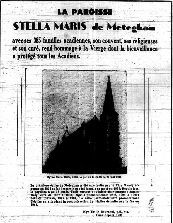 The Stella Maris parish in Meteghan