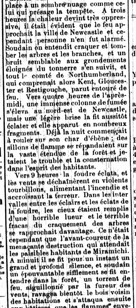 The Great Miramichi fire of 1825