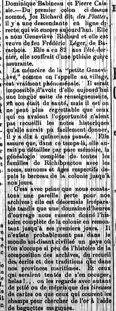 The history of the village of Richibouctou, 1796 to 1896