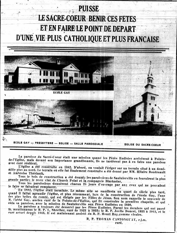 Sacré-Coeur parish in Saulnierville, N.S.