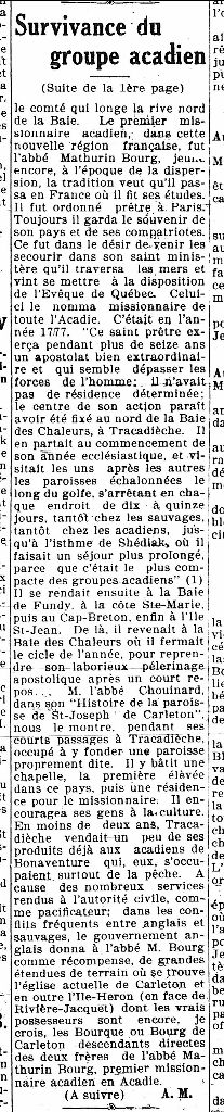 Survival of the Acadian people