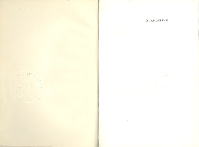 Evangeline&nbsp;:   A Tale of Acadie