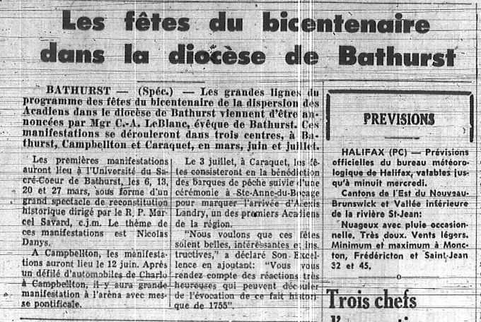 The bicentennial festivities in the Bathurst diocese