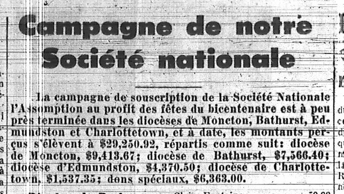 Campagne de notre Société nationale