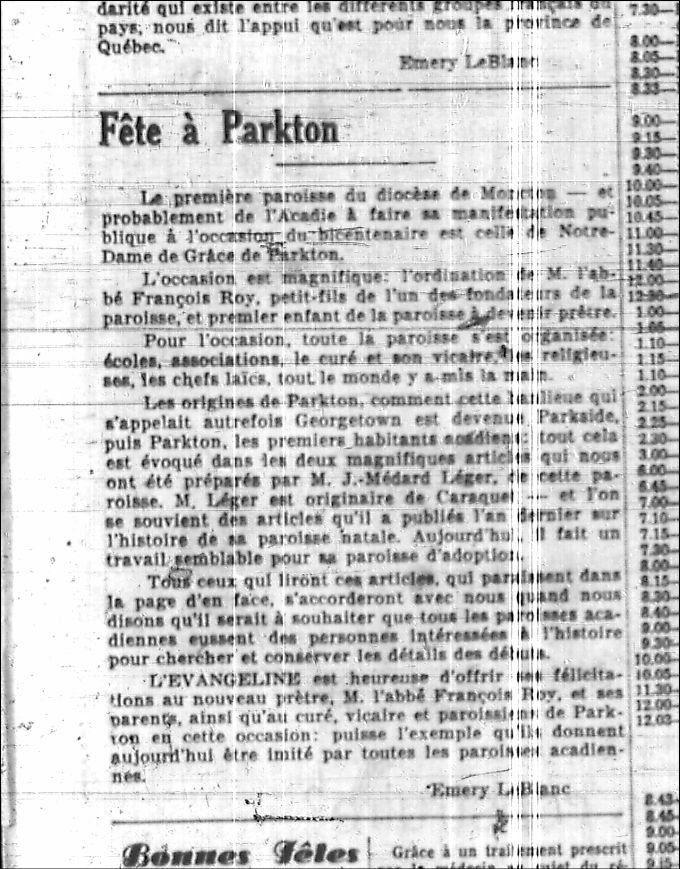 Celebration in Parkton