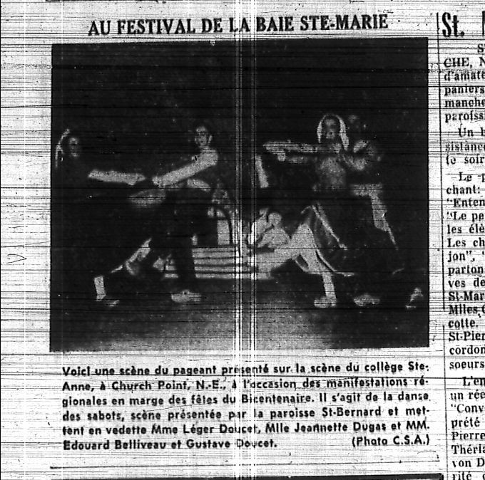 At the Baie Sainte-Marie festival