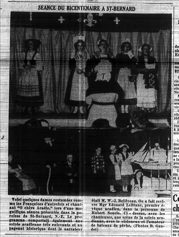 Séance du bicentenaire à Saint-Bernard