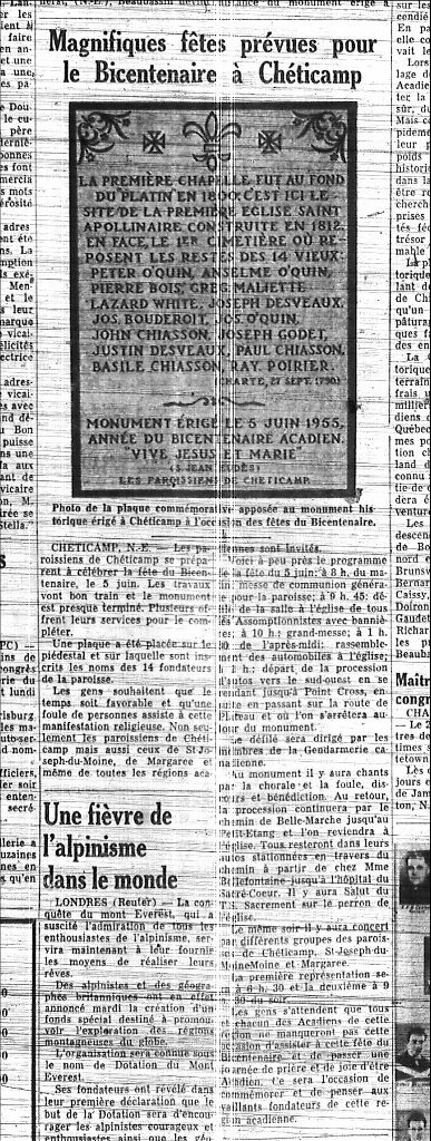 Magnificient festivities anticipated for the bicentennial in Chéticamp