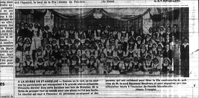 At Saint-Anselme's evening