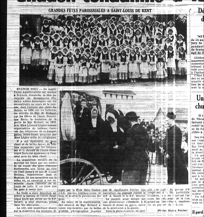 Great parish festivities in Saint-Louis-de-Kent