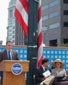 Flag raising in Boston, 2005