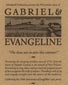Advertisement for the theatrical play "Gabriel & Évangéline"