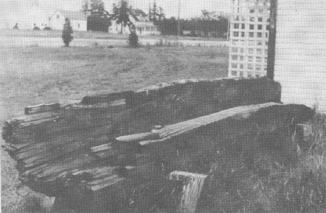 Ancien aboiteau retrouvé en Nouvelle-Écosse en 1951