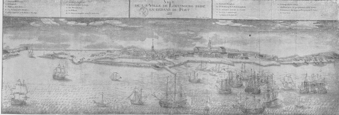 Vue de Louisbourg et de sa rade, en 1731