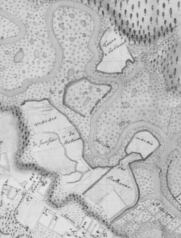 Carte datant de 1708 représentant la région de Port-Royal