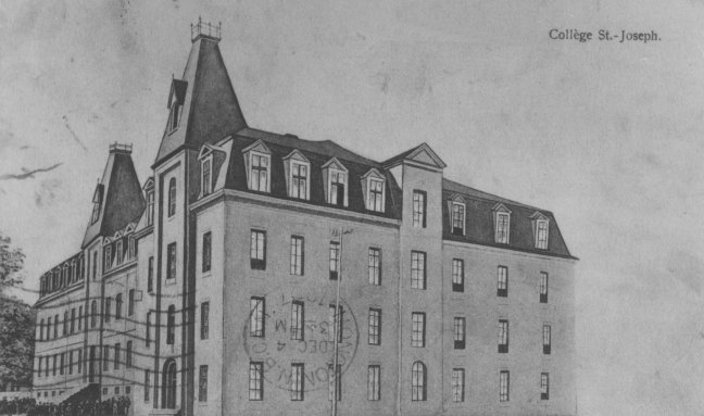 Le Collège Saint-Joseph de Memramcook, Nouveau-Brunswick, vers 1880