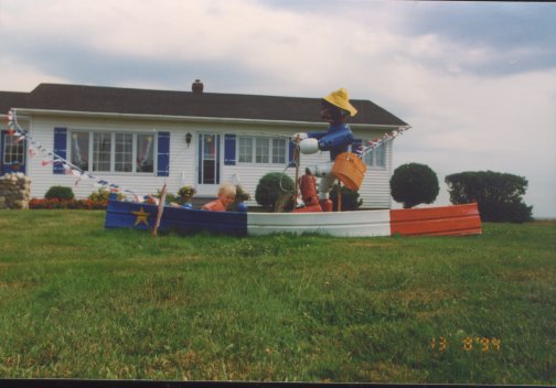 Maison décorée à l'occasion du Congrès mondial acadien de 1994